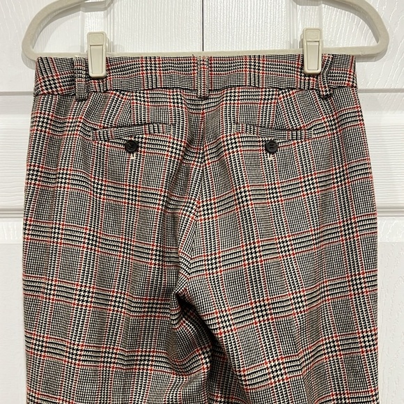 J. Crew Houndstooth City Fit Trousers 100% Wool Vintage Womens Size 2 - Picture 7 of 10